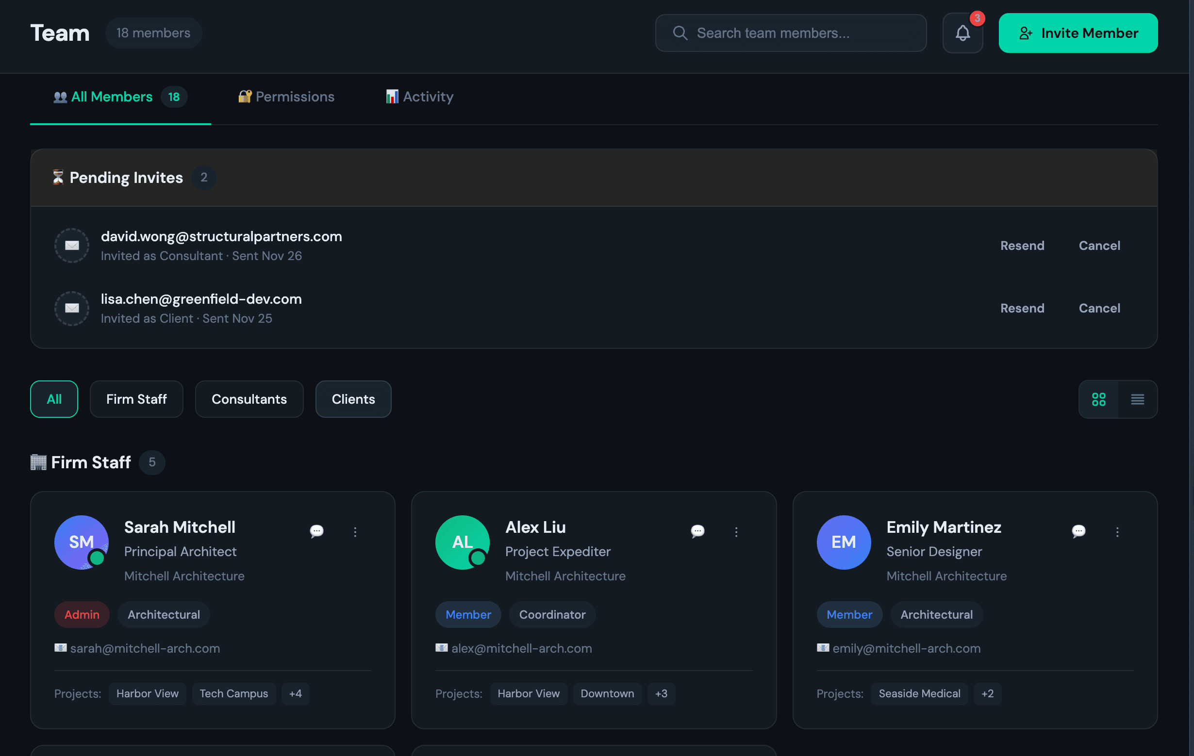 Your whole team — and your consultants — on the same page.